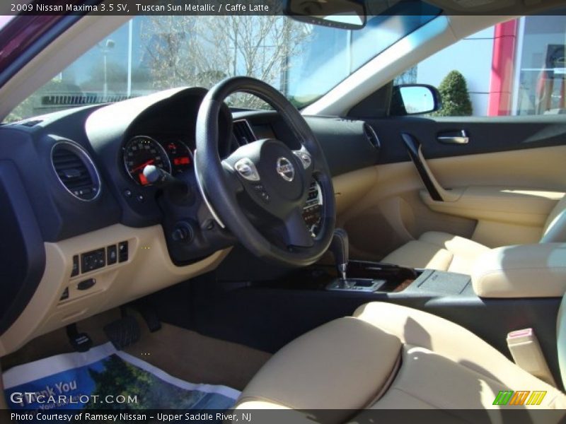Tuscan Sun Metallic / Caffe Latte 2009 Nissan Maxima 3.5 SV