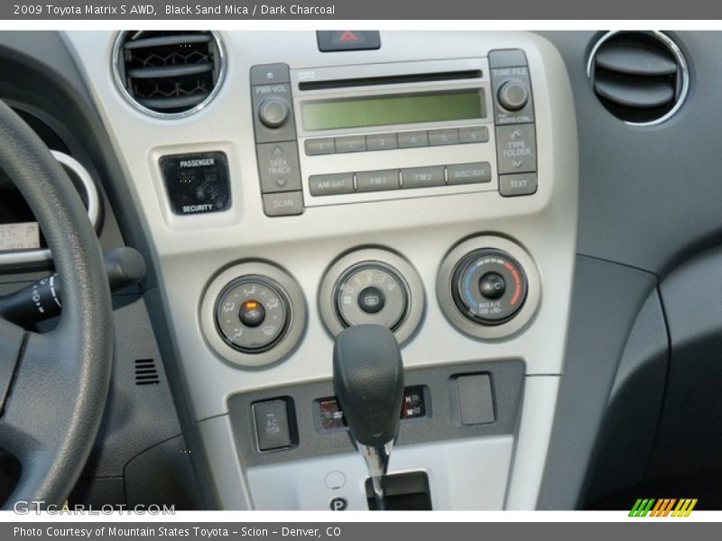 Black Sand Mica / Dark Charcoal 2009 Toyota Matrix S AWD
