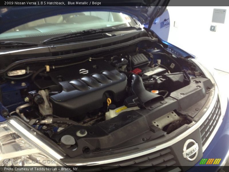 Blue Metallic / Beige 2009 Nissan Versa 1.8 S Hatchback