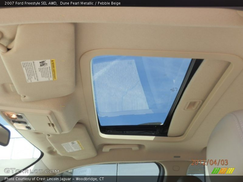 Dune Pearl Metallic / Pebble Beige 2007 Ford Freestyle SEL AWD