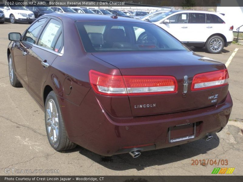 Bordeaux Reserve Metallic / Dark Charcoal 2012 Lincoln MKZ AWD