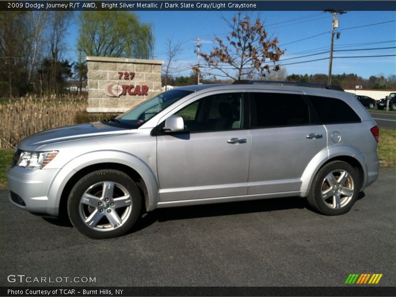 Bright Silver Metallic / Dark Slate Gray/Light Graystone 2009 Dodge Journey R/T AWD