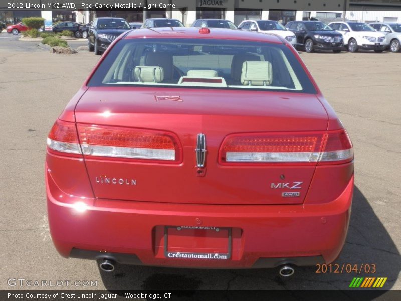 Red Candy Metallic / Light Camel 2012 Lincoln MKZ AWD
