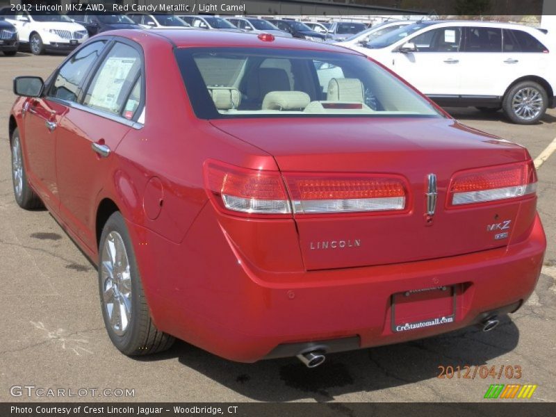 Red Candy Metallic / Light Camel 2012 Lincoln MKZ AWD