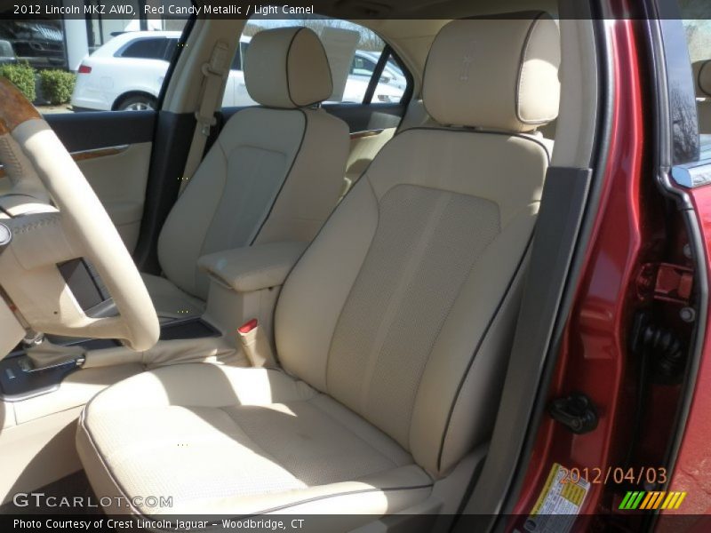 Red Candy Metallic / Light Camel 2012 Lincoln MKZ AWD