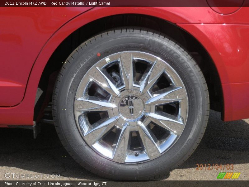 Red Candy Metallic / Light Camel 2012 Lincoln MKZ AWD