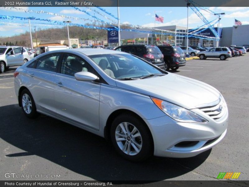 Radiant Silver / Gray 2012 Hyundai Sonata GLS