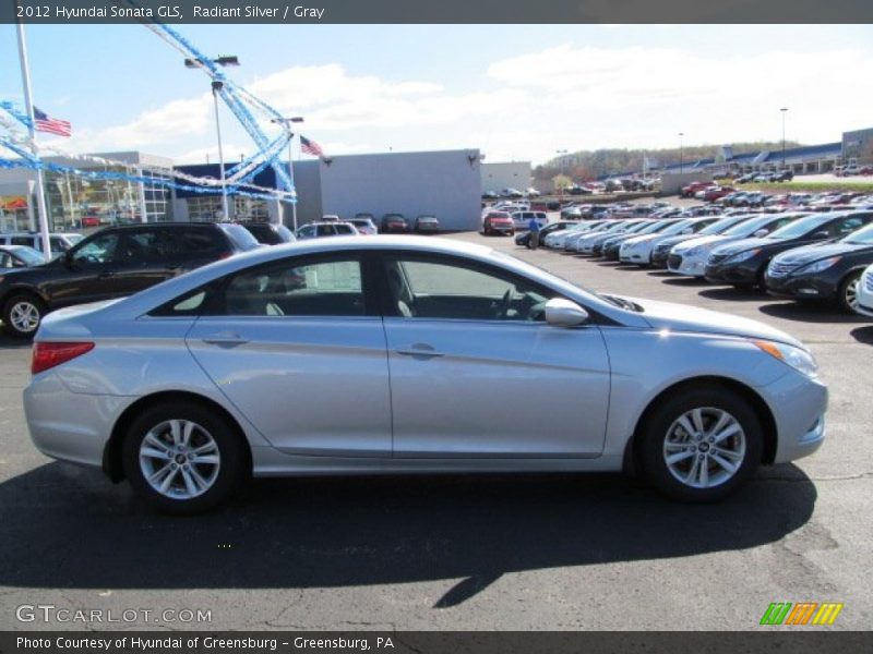 Radiant Silver / Gray 2012 Hyundai Sonata GLS