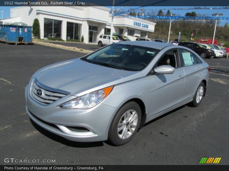 Radiant Silver / Gray 2012 Hyundai Sonata GLS