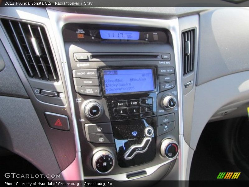 Radiant Silver / Gray 2012 Hyundai Sonata GLS