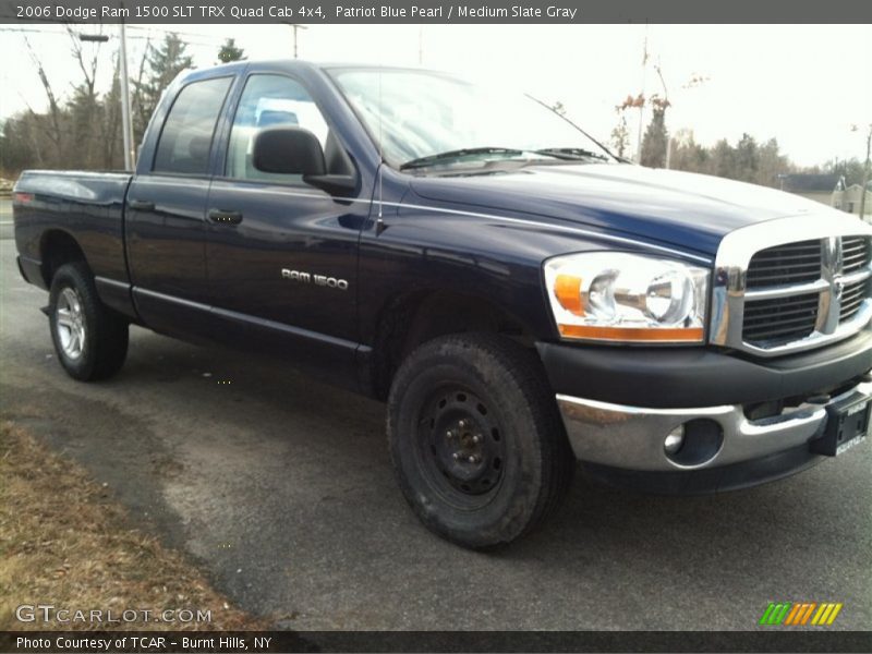 Patriot Blue Pearl / Medium Slate Gray 2006 Dodge Ram 1500 SLT TRX Quad Cab 4x4
