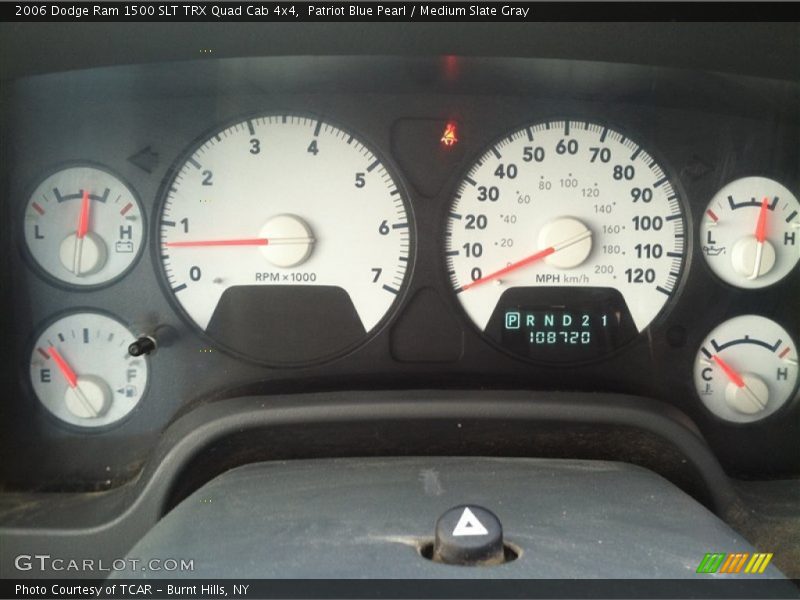 Patriot Blue Pearl / Medium Slate Gray 2006 Dodge Ram 1500 SLT TRX Quad Cab 4x4