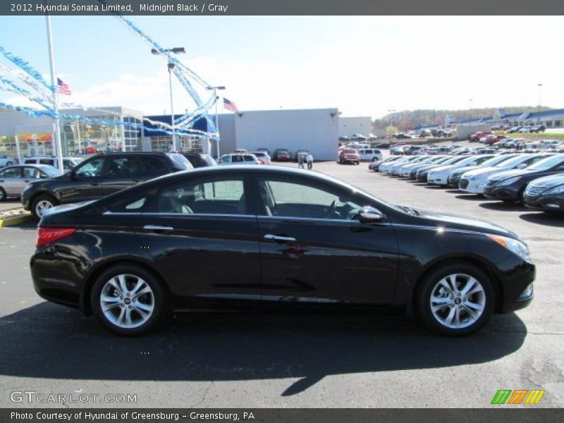 Midnight Black / Gray 2012 Hyundai Sonata Limited