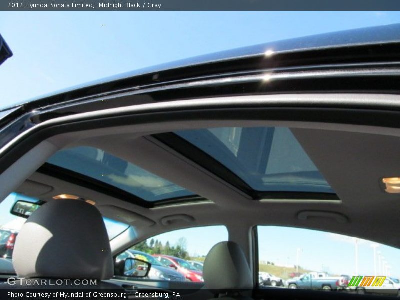 Midnight Black / Gray 2012 Hyundai Sonata Limited