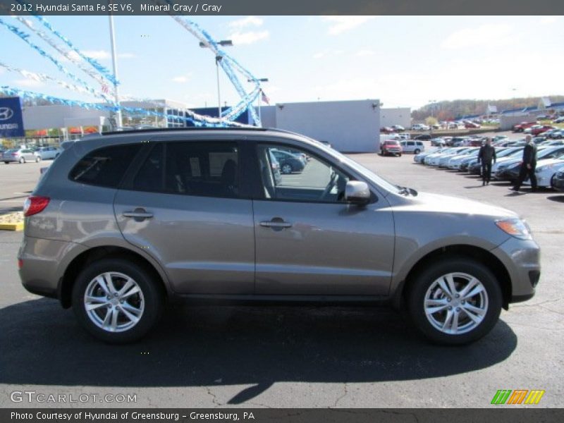 Mineral Gray / Gray 2012 Hyundai Santa Fe SE V6