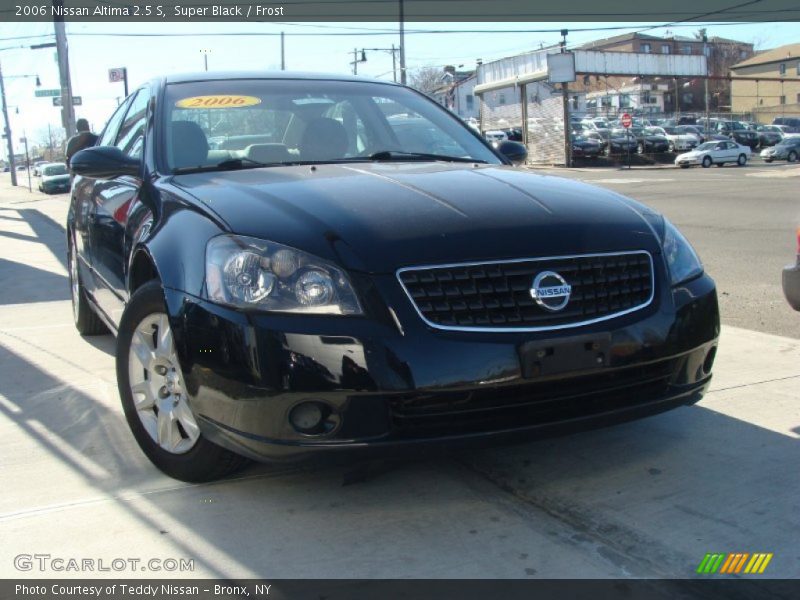 Super Black / Frost 2006 Nissan Altima 2.5 S