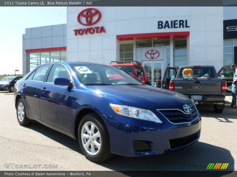 Blue Ribbon Metallic / Ash 2011 Toyota Camry LE