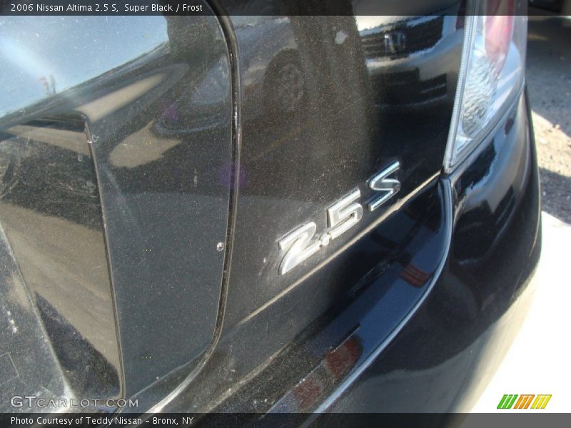 Super Black / Frost 2006 Nissan Altima 2.5 S
