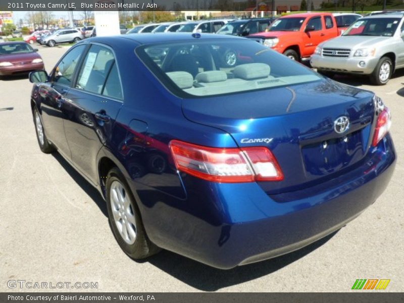 Blue Ribbon Metallic / Ash 2011 Toyota Camry LE