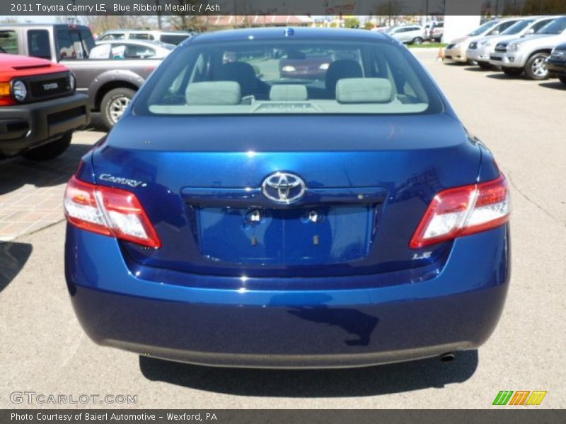 Blue Ribbon Metallic / Ash 2011 Toyota Camry LE