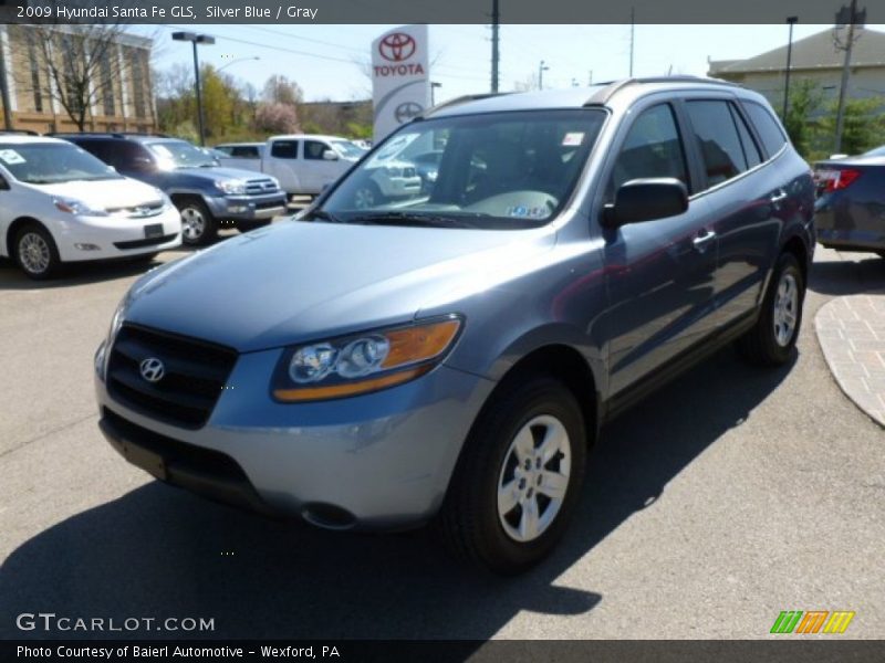Silver Blue / Gray 2009 Hyundai Santa Fe GLS