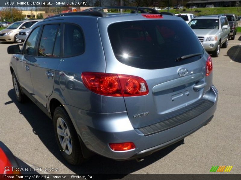 Silver Blue / Gray 2009 Hyundai Santa Fe GLS
