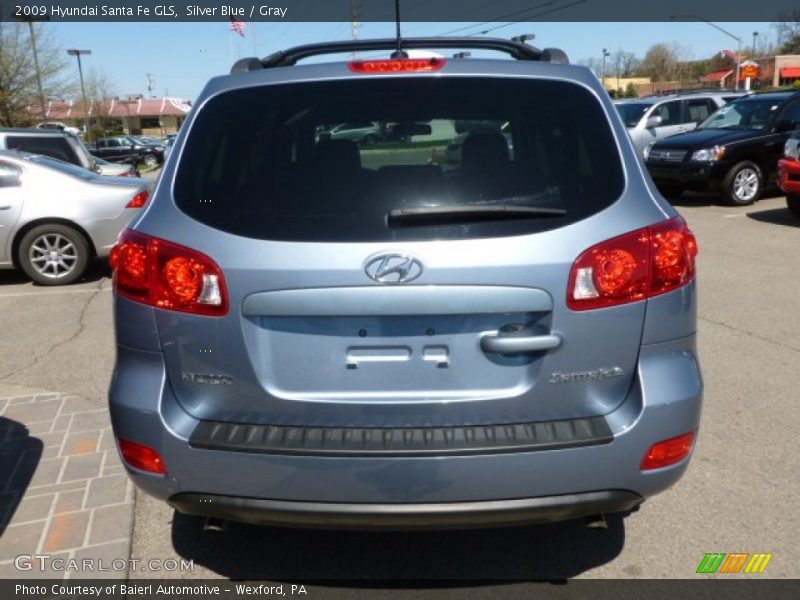 Silver Blue / Gray 2009 Hyundai Santa Fe GLS