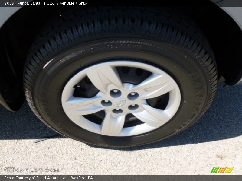 Silver Blue / Gray 2009 Hyundai Santa Fe GLS