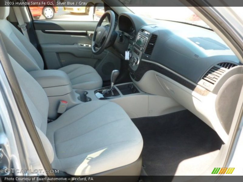 Silver Blue / Gray 2009 Hyundai Santa Fe GLS