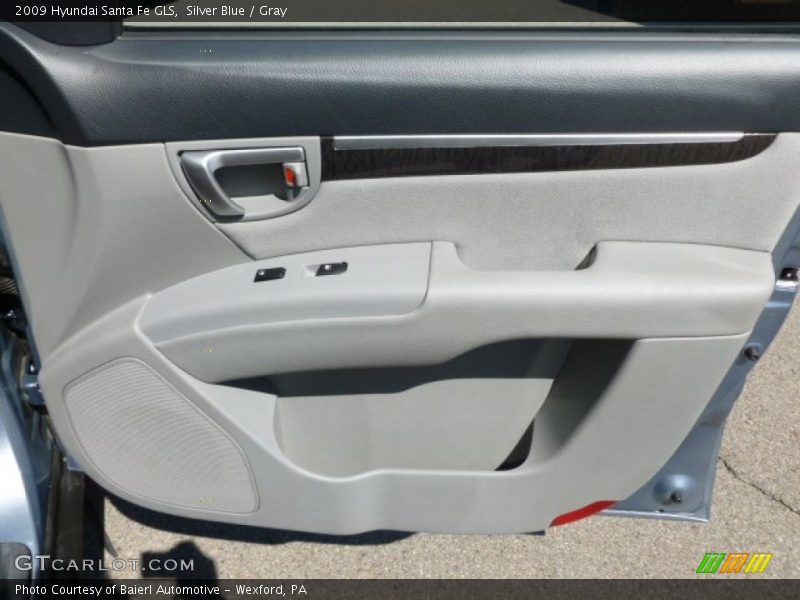 Silver Blue / Gray 2009 Hyundai Santa Fe GLS