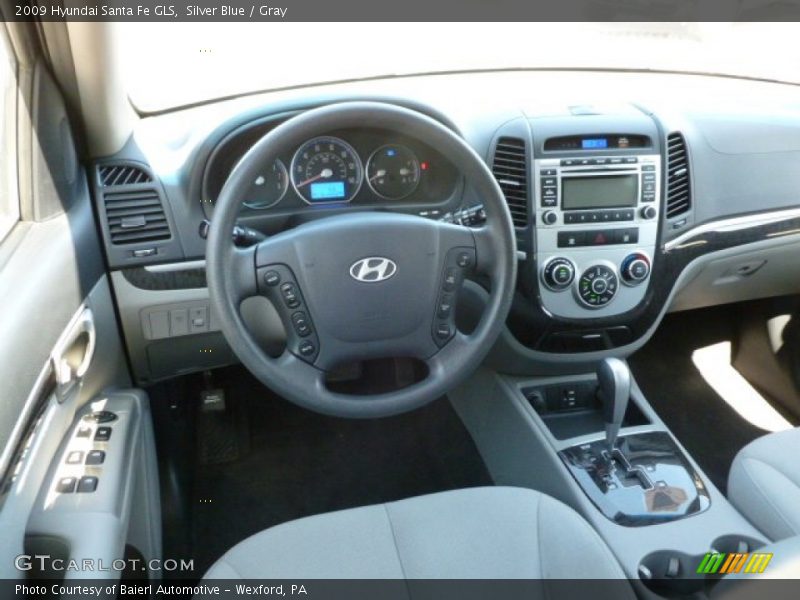 Silver Blue / Gray 2009 Hyundai Santa Fe GLS