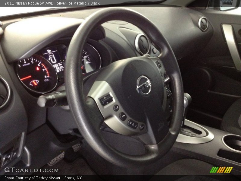 Silver Ice Metallic / Black 2011 Nissan Rogue SV AWD