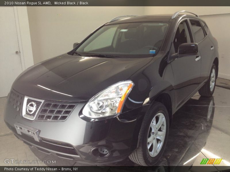 Wicked Black / Black 2010 Nissan Rogue SL AWD