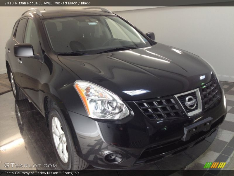 Wicked Black / Black 2010 Nissan Rogue SL AWD