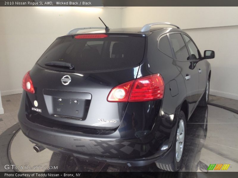 Wicked Black / Black 2010 Nissan Rogue SL AWD