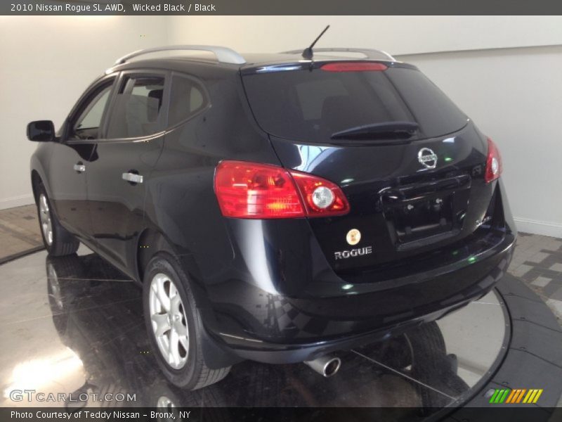 Wicked Black / Black 2010 Nissan Rogue SL AWD