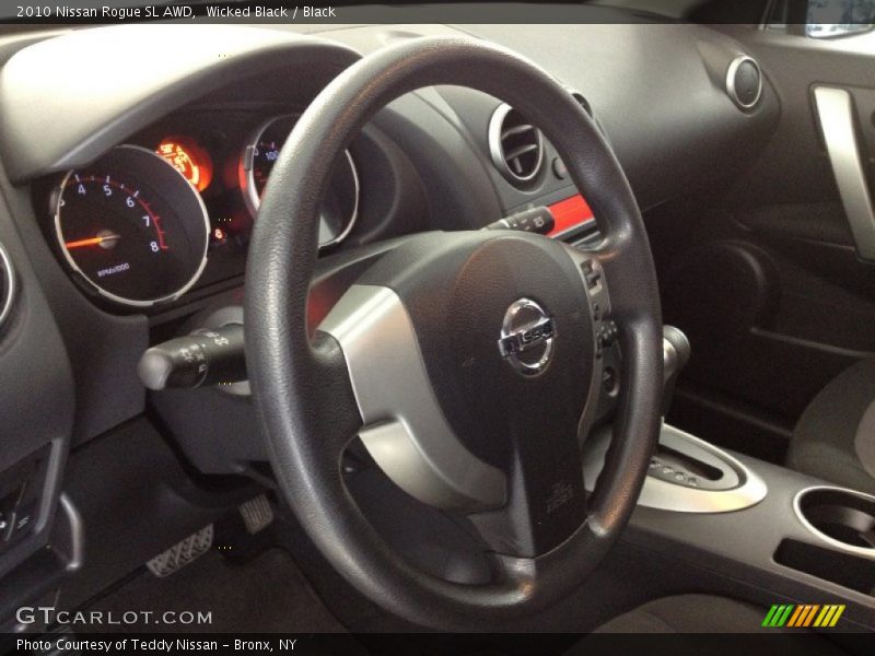Wicked Black / Black 2010 Nissan Rogue SL AWD