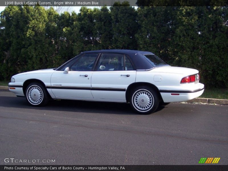 Bright White / Medium Blue 1998 Buick LeSabre Custom