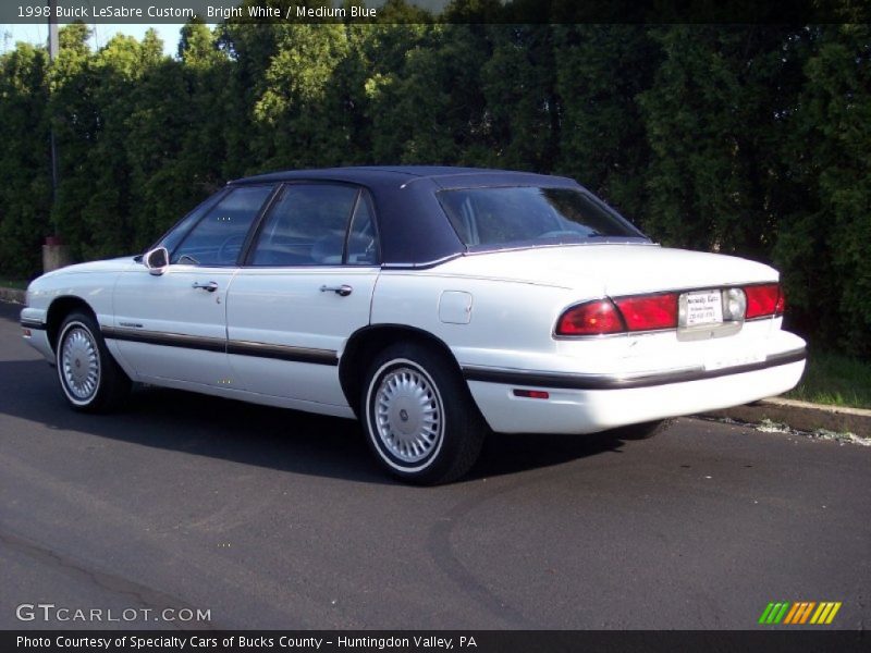 Bright White / Medium Blue 1998 Buick LeSabre Custom