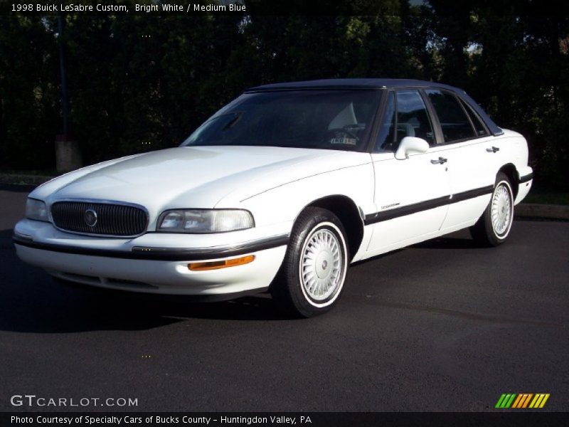 Bright White / Medium Blue 1998 Buick LeSabre Custom