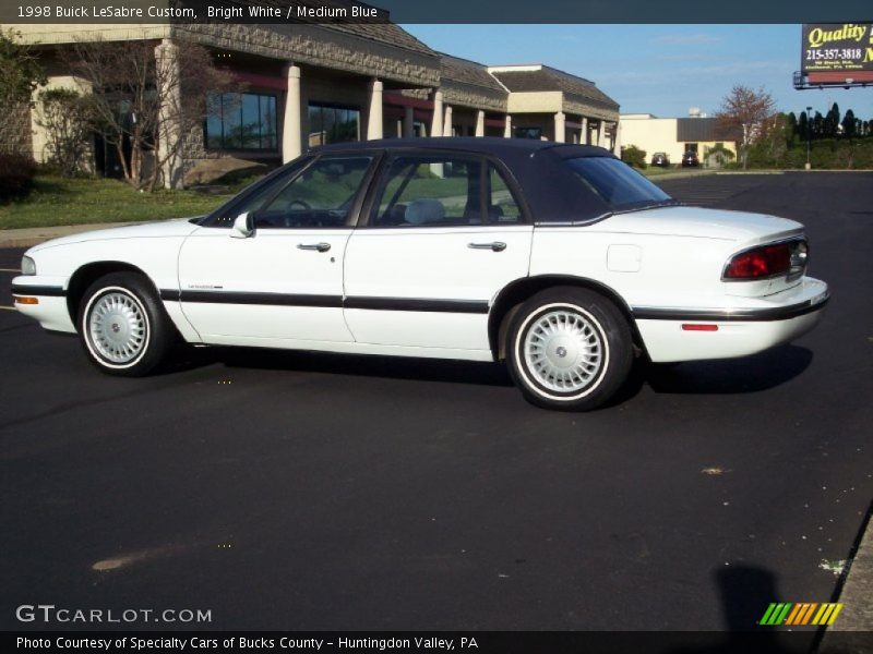 Bright White / Medium Blue 1998 Buick LeSabre Custom