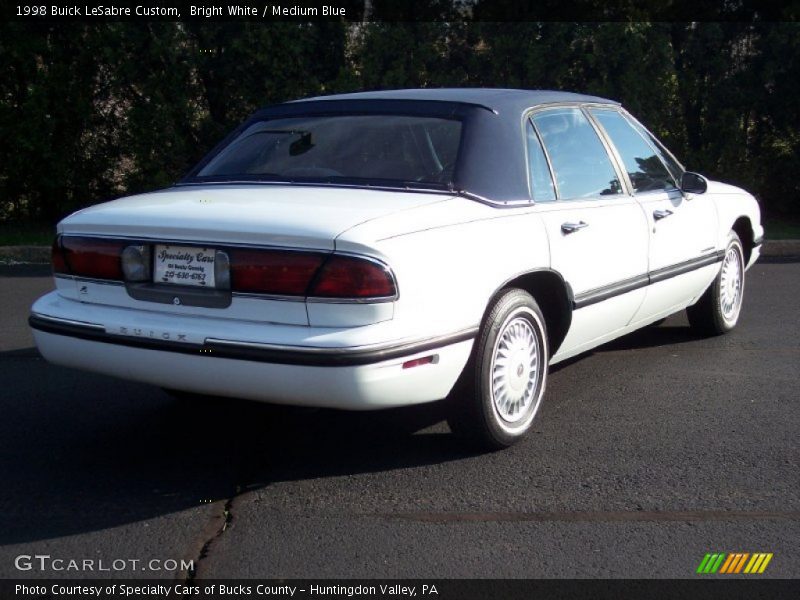 Bright White / Medium Blue 1998 Buick LeSabre Custom