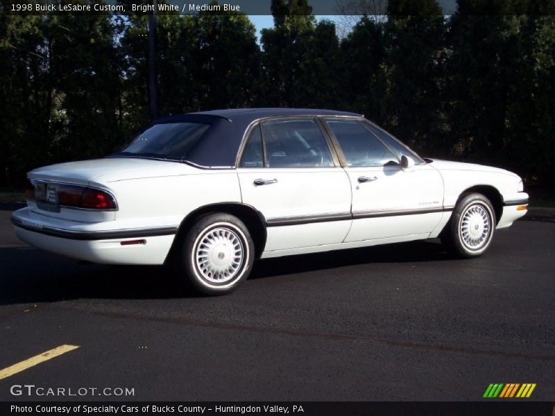 Bright White / Medium Blue 1998 Buick LeSabre Custom