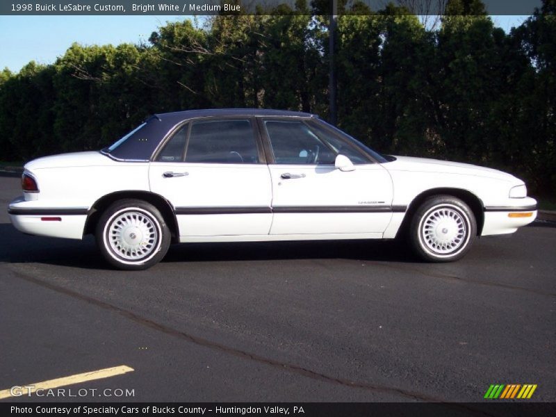 Bright White / Medium Blue 1998 Buick LeSabre Custom