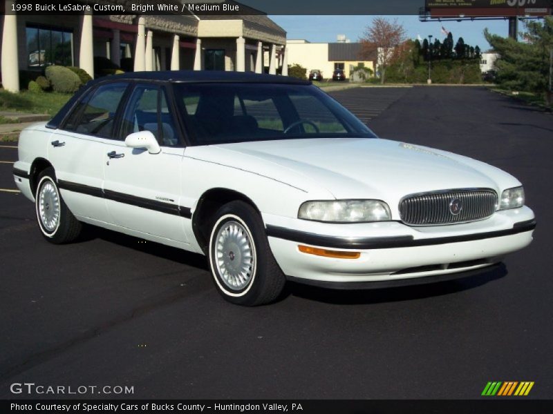 Bright White / Medium Blue 1998 Buick LeSabre Custom