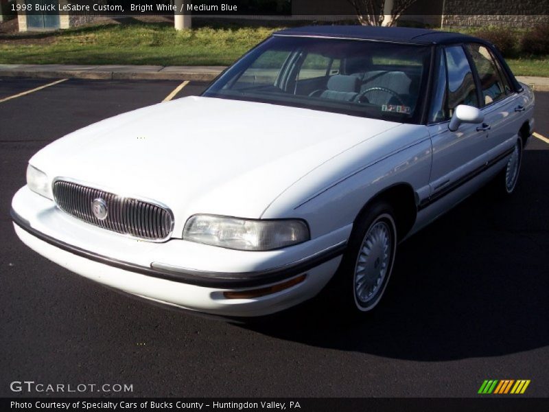 Bright White / Medium Blue 1998 Buick LeSabre Custom