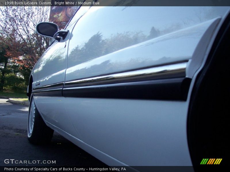 Bright White / Medium Blue 1998 Buick LeSabre Custom