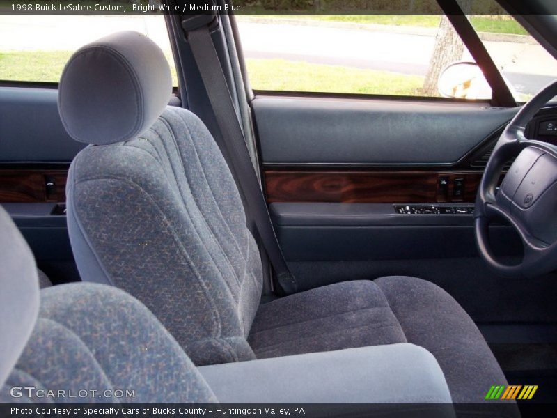 Bright White / Medium Blue 1998 Buick LeSabre Custom