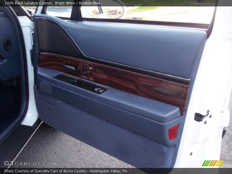 Bright White / Medium Blue 1998 Buick LeSabre Custom