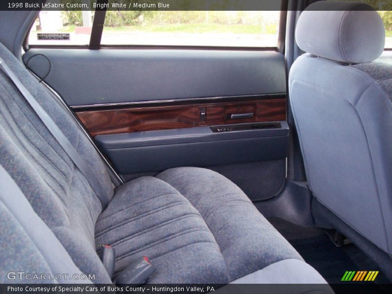 Bright White / Medium Blue 1998 Buick LeSabre Custom